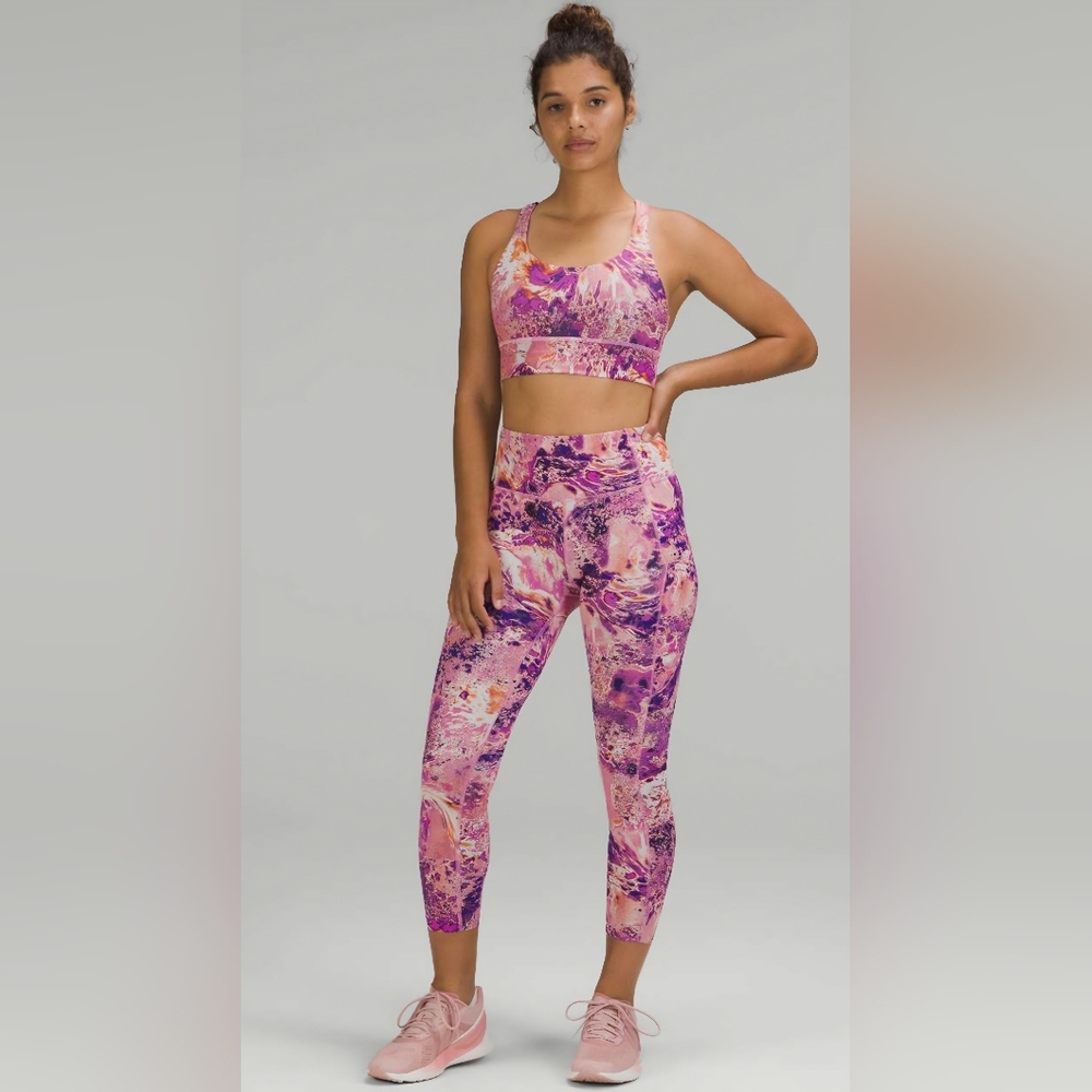 Lululemon SeaWheeze Fast & Free High-Rise Tight 25" Size 4 EUC Anticipation Pink